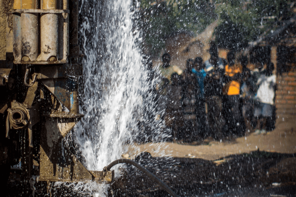 Borehole drilling in Malawi