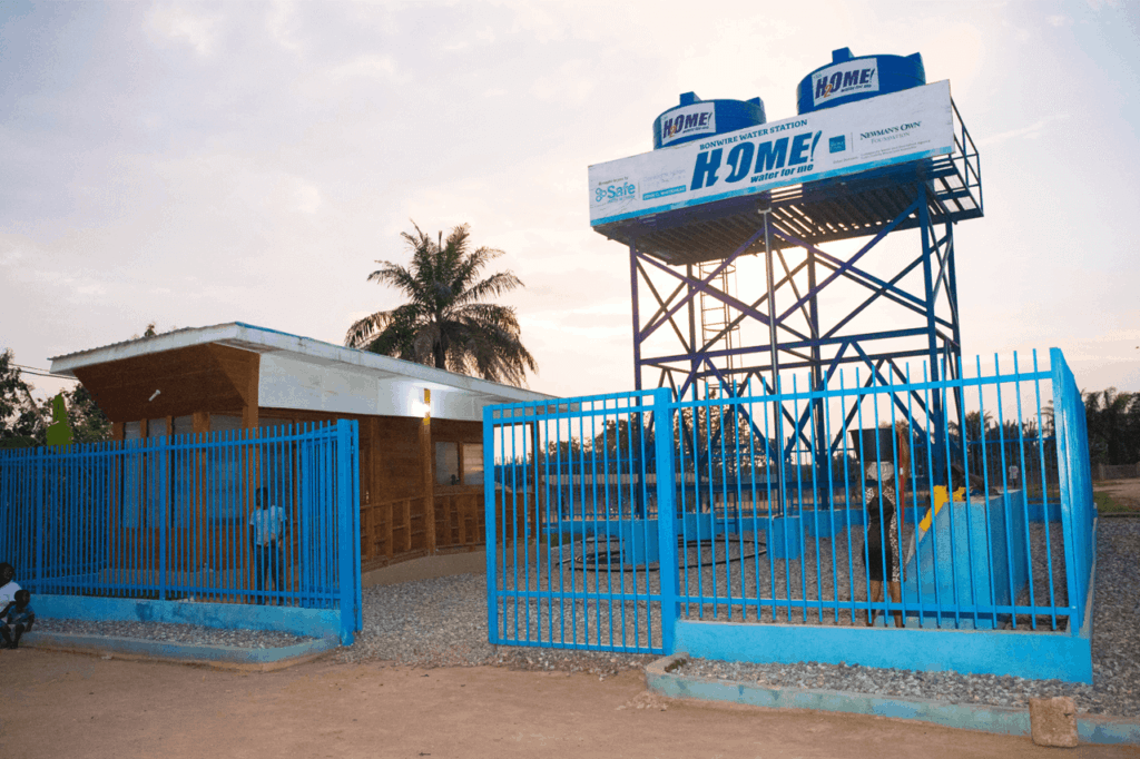 Water station in Ghana