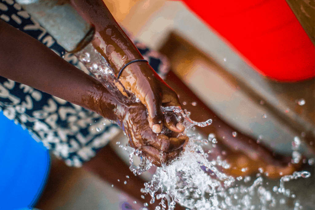 Washing hands